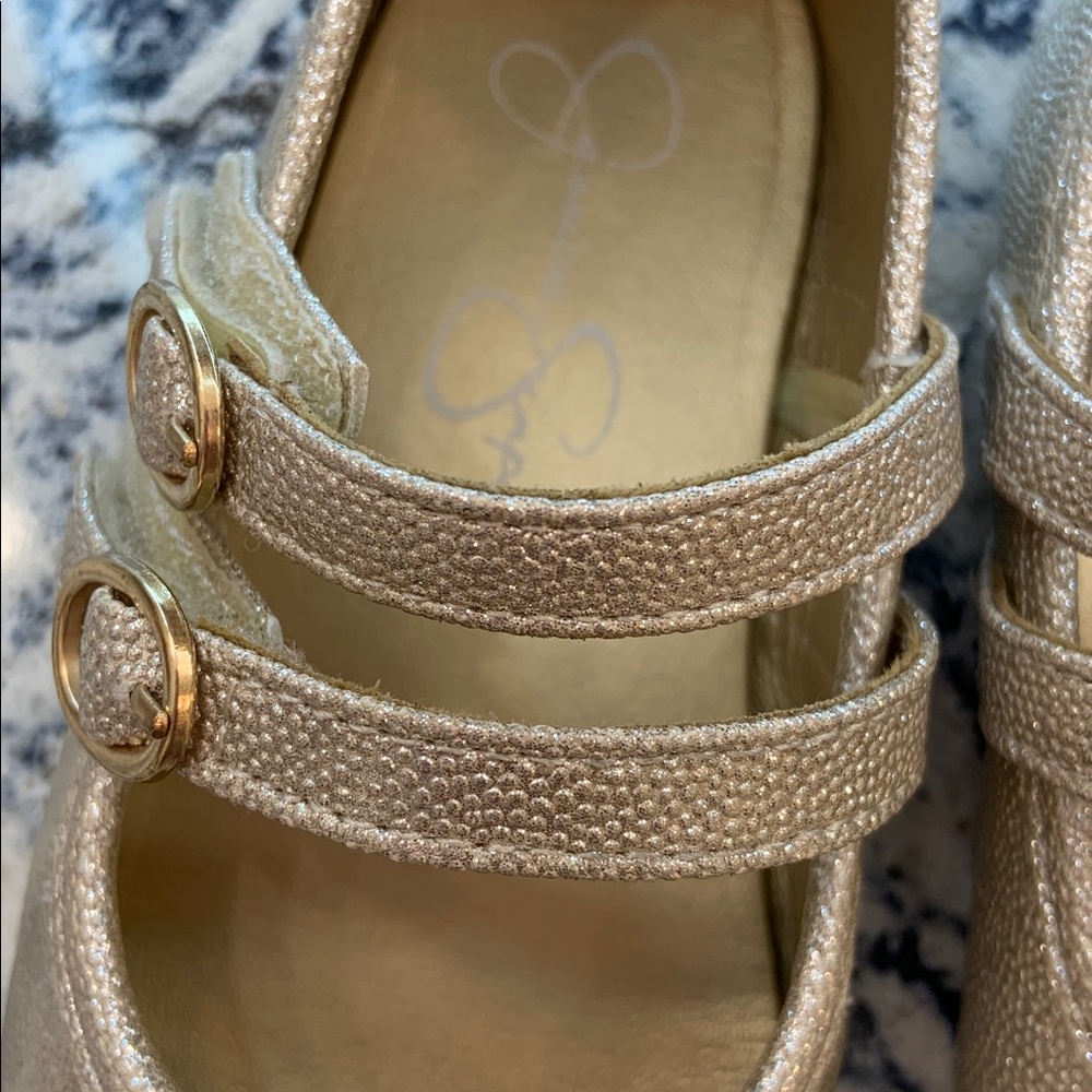 Jessica Simson Gold Double Shoes Size 10 - Picture 6 of 7